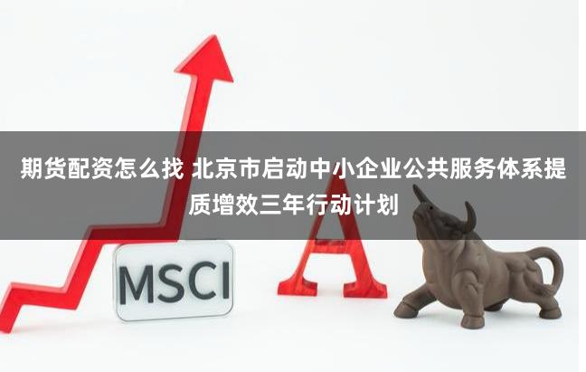 期货配资怎么找 北京市启动中小企业公共服务体系提质增效三年行动计划