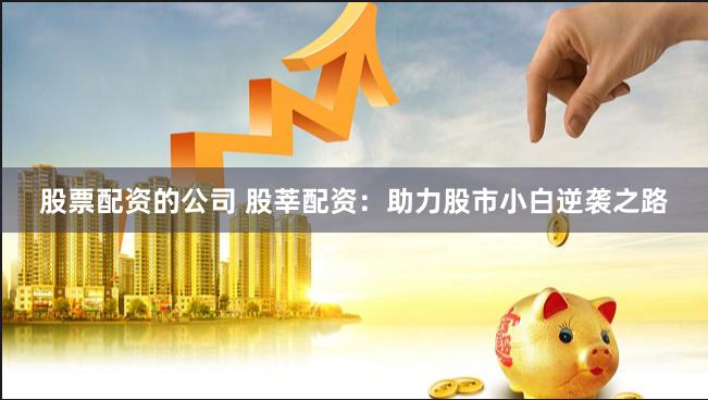 股票配资的公司 股莘配资：助力股市小白逆袭之路
